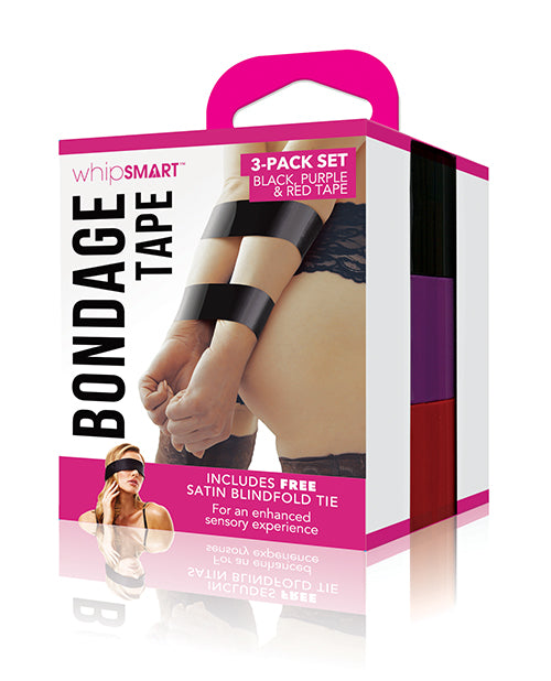 Vielseitiges Bondage-Tape-Set - 3 Rollen plus kostenlose Augenmaske