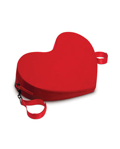 Passionate Heart Wedge Cushion - Crimson