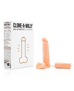 Customizable Silicone Penis & Balls Casting Kit - Light Skin Tone