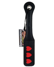 Load image into Gallery viewer, Heartfelt Pleasure: 12 Inch Leather Impression Paddle
