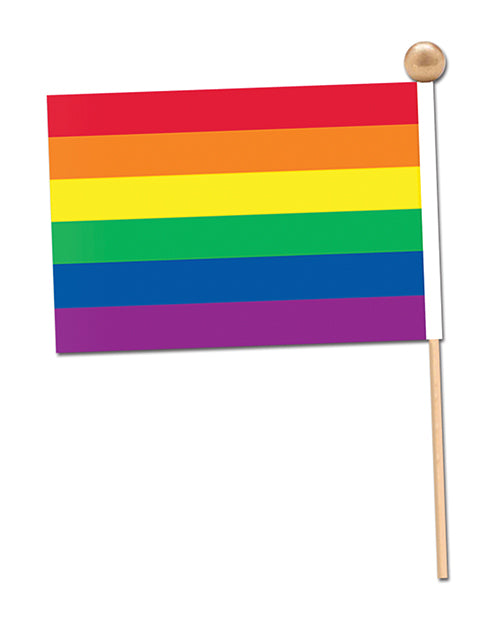 Rainbow Pride Mini Flag with Wooden Stick