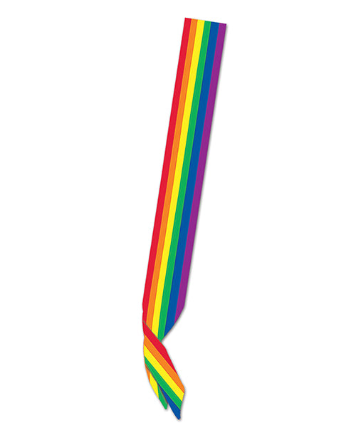 Rainbow Pride Satin Sash - 6 Feet Long