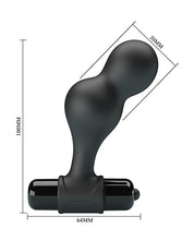 Load image into Gallery viewer, Mr. Play Silicone Anal Vibro Plug - Black
