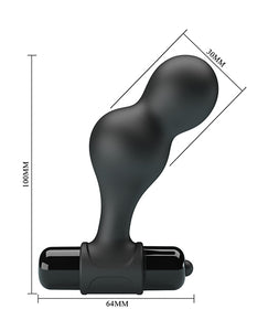 Mr. Play Silicone Anal Vibro Plug - Noir