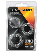 Load image into Gallery viewer, Blush Stay Hard Beaded Cock Rings 3 Pack
