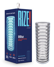 Load image into Gallery viewer, Rize Ribz Glow-in-the-Dark Stroker - Clear
