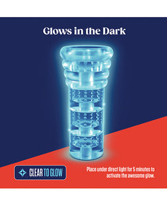 Luz Glow-in-the-Dark Stroker - Clear