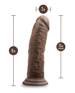 Realistischer 8" Schokoladen-Dildo mit Saugnapf - Dr. Skin Dr. Shepherd