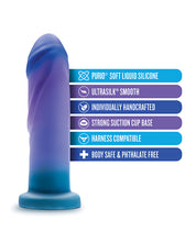 Carregue a imagem no visualizador da Galeria, Dildo de Silicone Azul Oceano Midnight Bliss - Coleção Avant
