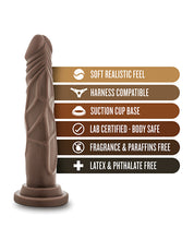 Carregue a imagem no visualizador da Galeria, Dildo Realista de Chocolate 7,5&quot; com Ventosa - Coleção Dr. Skin
