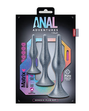 Load image into Gallery viewer, Blush Anal Adventures Matrix Genesis Plug Kit - Silver
