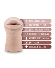 Încărcați imaginea în vizualizatorul Galerie, Nicole&#39;s Blush EnLust Vibrating Mouth Stroker cu Bullet
