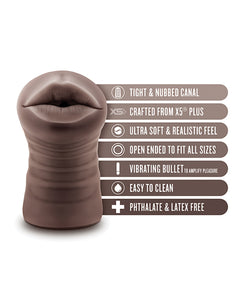 Krystal Bliss Vibrating Mouth Stroker - EnLust Series