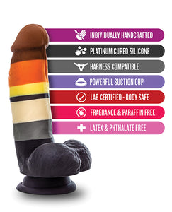 Pride by Avant P9 Multicolor Bear Pride Dildo - Artistic Pleasure Toy