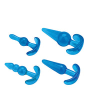 Load image into Gallery viewer, Blue Line C &amp; B 4 pc Anal Training Set - Jelly Blue
