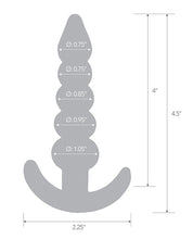 Carregue a imagem no visualizador da Galeria, Plugue com cercadura Blue Line C &amp; B 4,5&quot; - Jelly Blue Médio
