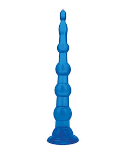 Perline anali Blue Line C & B da 8,5" con base a ventosa - Jelly Blue