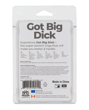 Lataa kuva gallerian katseluohjelmaan, Got Big Dick 2 Pack Cock Rings - Black
