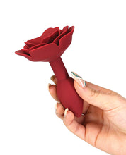 Load image into Gallery viewer, Lux Active Red Rose Silicone Anal Plug
