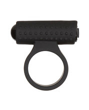 Load image into Gallery viewer, Cosmic Cock Ring W/rechargeable Bullet - 9 Functions Black
