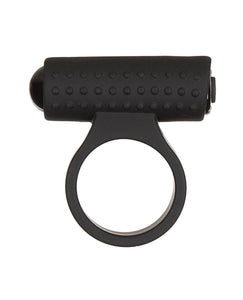 Cockring Cosmic avec Bullet rechargeable - 9 fonctions Noir