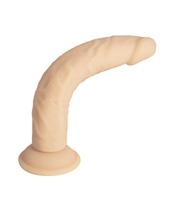 Ultimate Pleasure 9" Dual Density Silicone Dildo - Cream