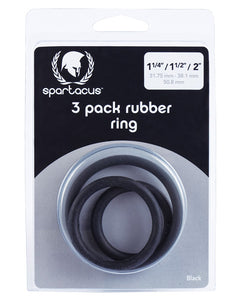 Spartacus Comfort Fit Rubber Ring Trio for Enhanced Pleasure