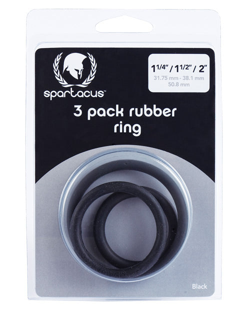 Spartacus Rubber Cock Ring Set