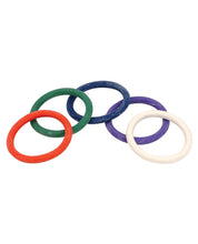 Load image into Gallery viewer, Spartacus 1.5&quot; Rubber Cock Ring Set - Rainbow Pack Of 5
