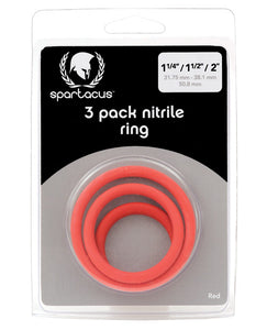 Nitrile Cock Ring Trio - Ultimate Pleasure Set for Stimulation