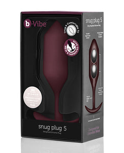 B-vibe Vægtet Snug Plug 5 - 350 G