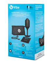 Carregue a imagem no visualizador da Galeria, Plugue vibratório ponderado XL B-Vibe - 247 g preto
