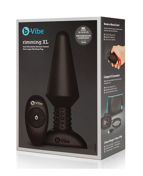 B-Vibe Rimming Plug XL - Svart