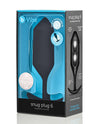 B-Vibe Plug Pesado Snug 7 - 600 g Preto