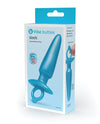 B-Vibe Butties Plug Tapered Sleek - Albastru