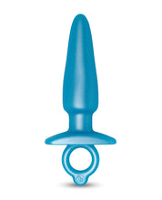 Load image into Gallery viewer, B-Vibe Butties Sleek Tapered Plug - Blue
