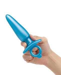 B-Vibe Butties Plug Afinado Elegante - Azul