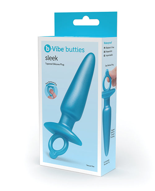 B-Vibe Butties Sleek Tapered Plug - Blå