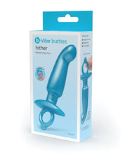 Load image into Gallery viewer, B-Vibe Butties Hither Tapered Prostate Plug - Blue
