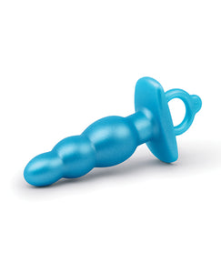 B-Vibe Butties Bounce Plug Taperé Perlé - Bleu