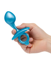 Load image into Gallery viewer, B-Vibe Butties Bulb Tapered Prostate Plug - Blue
