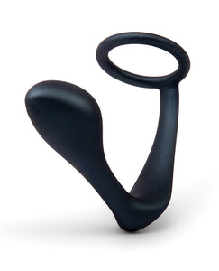 B-Vibe Butties Ringer Cock Ring & Prostata Plug - Sort