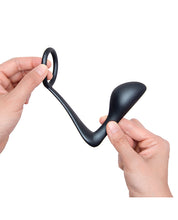 Load image into Gallery viewer, B-Vibe Butties Ringer Cock Ring &amp; Prostate Plug - Black
