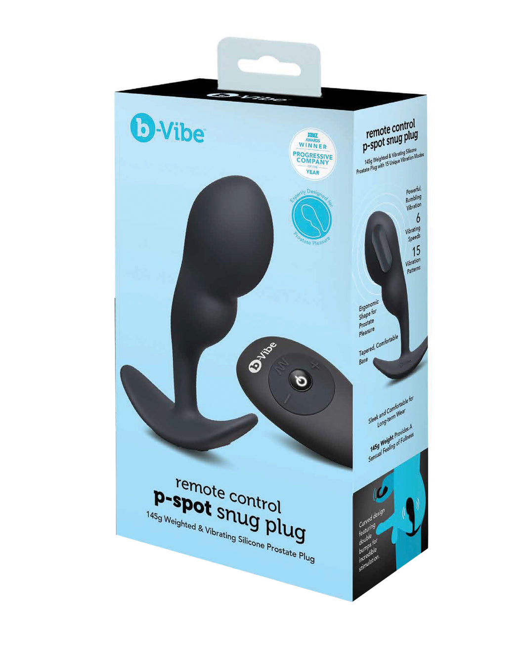 B-Vibe Wireless Remote P-Spot Snug Plug