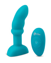 Carregue a imagem no visualizador da Galeria, B-Vibe Advanced Remote Control Rimming Prostate Plug - Azul Oceano
