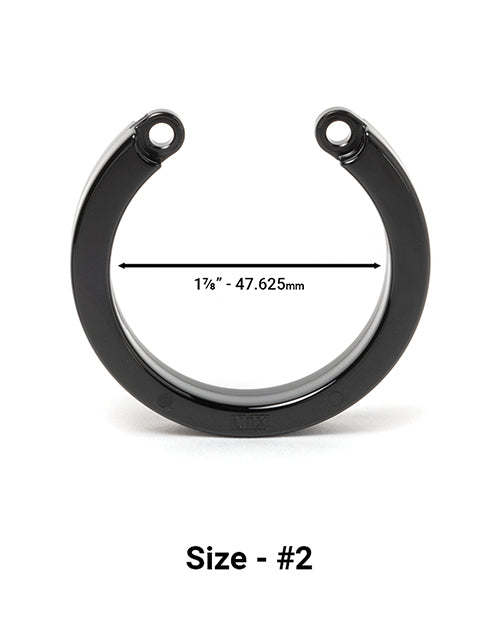 Kyskhetsanordning Ersättnings U-Ring #2 Svart 1 7/8 Tum