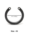 Chastity Device U-Ring Replacement #4 Black for CB-X Devices