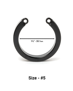 Universal Black U-Ring #5 för CB-X Chastity Devices