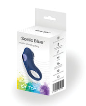 Load image into Gallery viewer, Sonic Blue Dual-Action Vibrating Cock Ring for Couples
