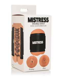 Curve Novelties Mistress Mini Dual Stroker - Combo de Vagina e Ânus